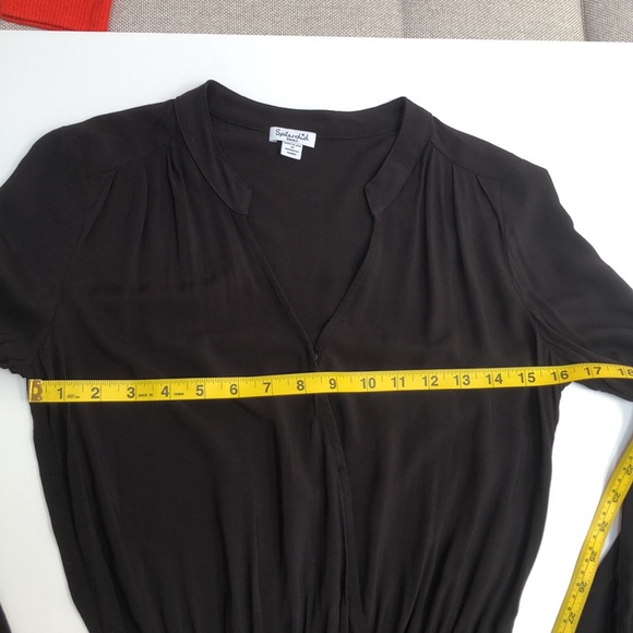 Splendid dress with subtle cross-over top - short length - S - black - Picture 6 of 8